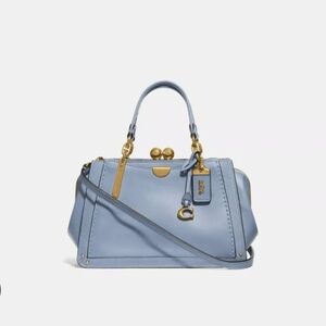 COACH Kisslock Dreamer 21 Mini Handbag/Crossbody in Mist Blue
